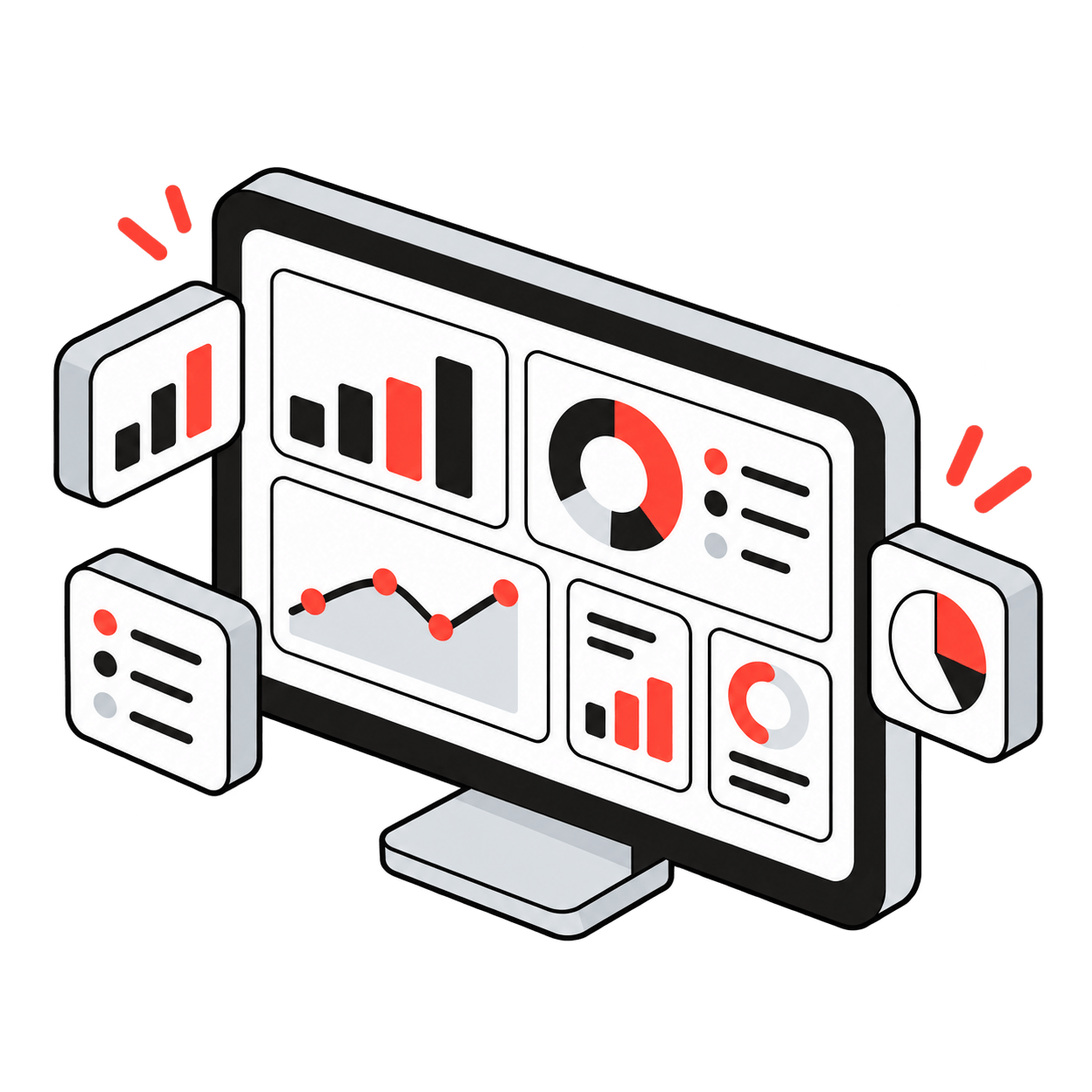 Business dashboard illustration