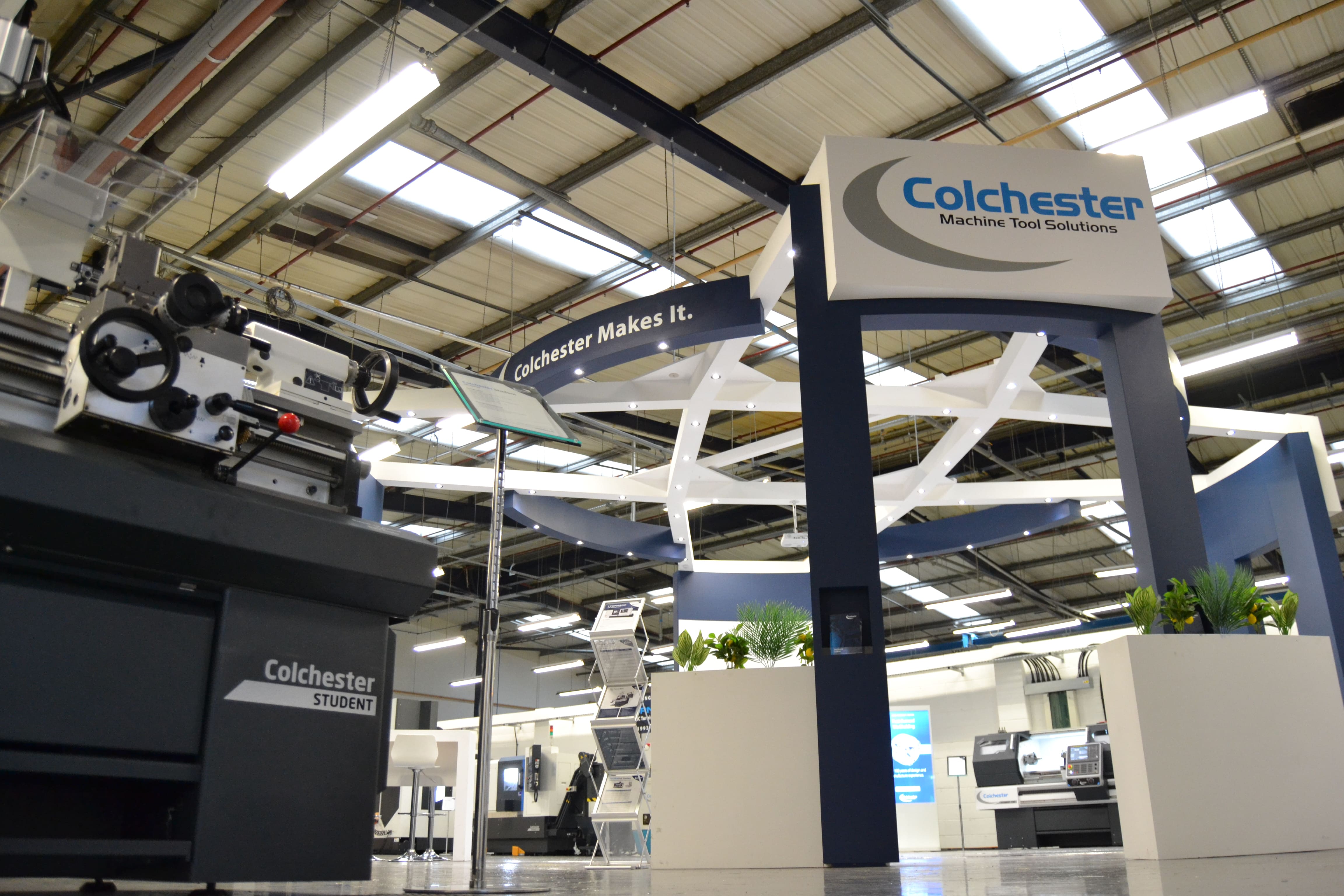 Colchester Machine Tool Solutions and Instro case study graphic displayed on a monitor